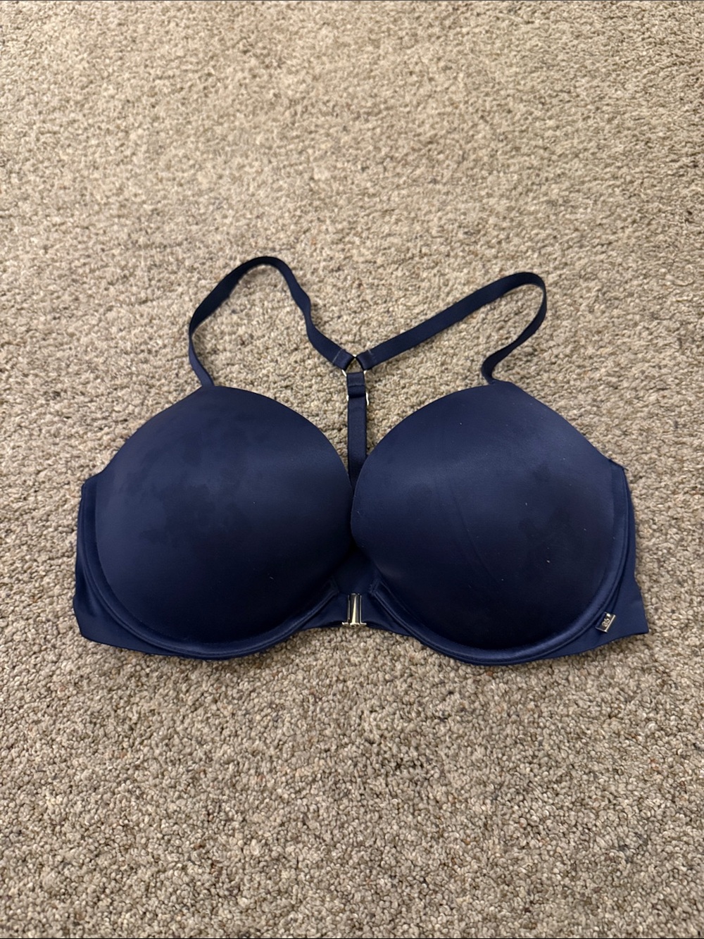 Victoria's Secret Very Sexy Push Up/Pigeonnant Bra 34D Navy Blue